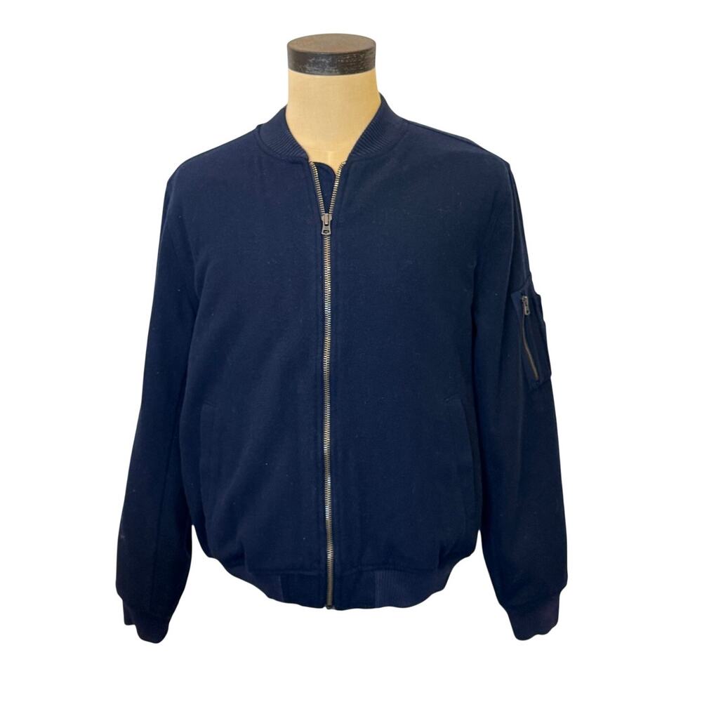GAP Navy Primaloft Full Zip Jacket Bomber Coat Men size L